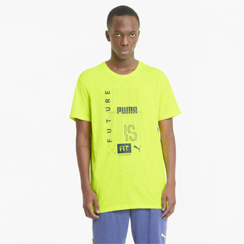 Koszulka męska Puma PERFORMANCE GRAPHIC SS żółta 52014830