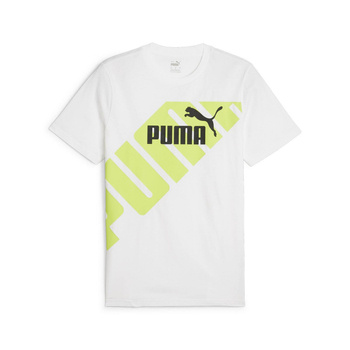 Koszulka męska Puma POWER GRAPHIC biała 67896052