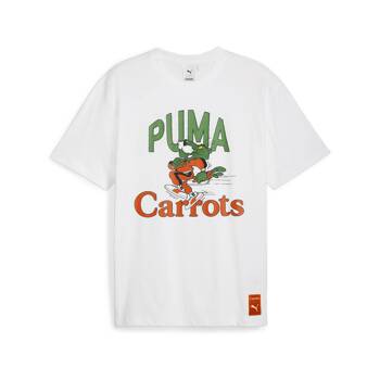 Koszulka męska Puma X CARROTS GRAPHIC biała 62744302