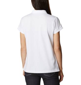Koszulka polo damska Columbia LAKESIDE TRAIL SOLID PIQUE biała 1891342101