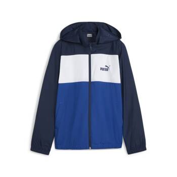 Kurtka z kapturem chłopięca Puma ESS+ CB WINDBREAKER granatowa 84747914