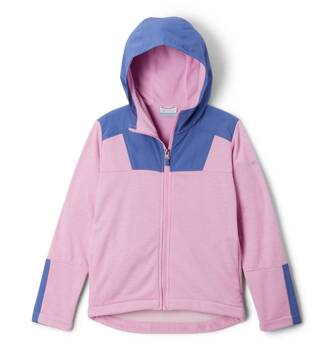 Kurtka z kapturem dziecięca Columbia OUT-SHIELD II DRY FLEECE FULL ZIP różowa 2050411561