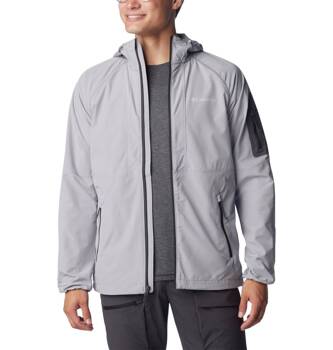 Kurtka z kapturem męska Columbia TALL HEIGHTS SOFTSHELL szara 1975591039