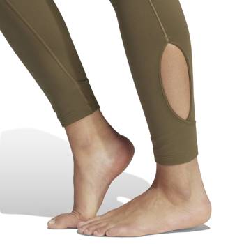 Legginsy damskIe adidas YOGA STUDIO Wrapped 7/8 khaki IB4595