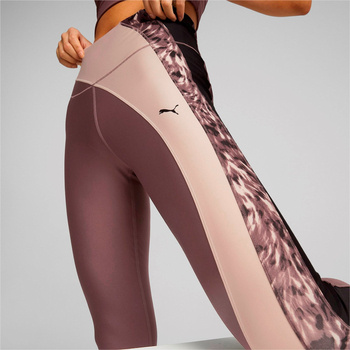 Legginsy damskie Puma SAFARI GLAM fioletowe 52224875