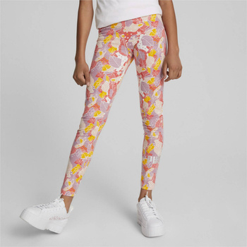 Legginsy dziewczęce Puma ESS+ BLOOM AOP wielokolorowe 67031435