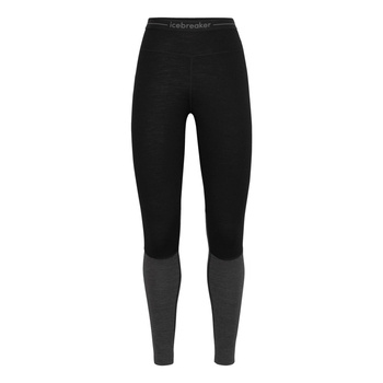 Legginsy termiczne damskie Icebreaker ZONEKNIT 200 czarne IB0A56HE091