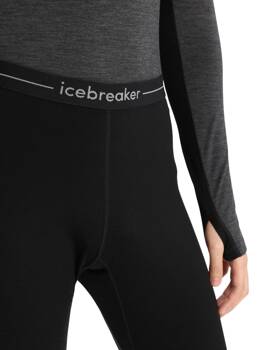 Legginsy termiczne męskie Icebreaker ZONEKNIT 200 czarne IB0A56HB091