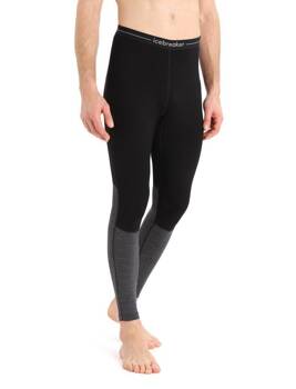 Legginsy termiczne męskie Icebreaker ZONEKNIT 260 czarne IB0A56HG091