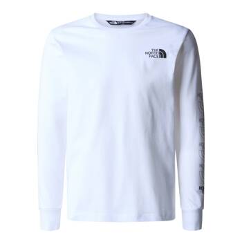 Longsleeve chłopięcy The North Face NEW GRAPHIC biały NF0A87BBFN4