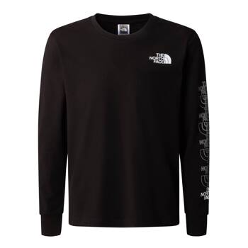 Longsleeve chłopięcy The North Face NEW GRAPHIC czarny NF0A87BBJK3