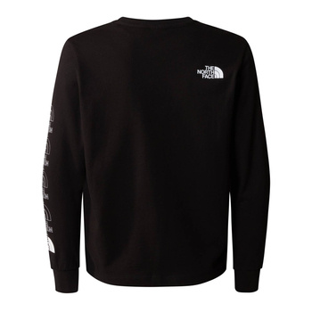 Longsleeve chłopięcy The North Face NEW GRAPHIC czarny NF0A87BBJK3