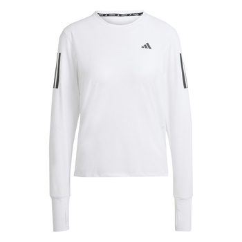 Longsleeve do biegania damski adidas OWN THE RUN biały IK7437