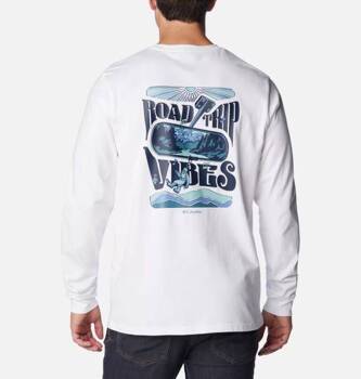 Longsleeve męski Columbia EXPLORERS CANYON biały 2054553101