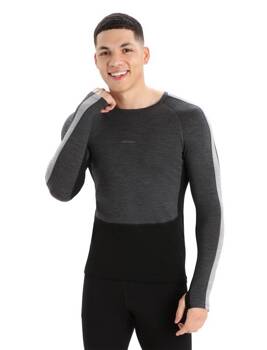 Longsleeve termiczny męski Icebreaker ZONEKNIT 200 szary IB0A56HA5851