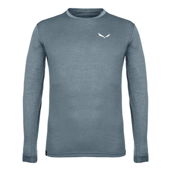 Longsleeve trekkingowy męski Salewa PUEZ MELANGE DRY niebieski 00-0000027453_8106