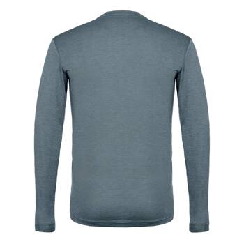 Longsleeve trekkingowy męski Salewa PUEZ MELANGE DRY niebieski 00-0000027453_8106