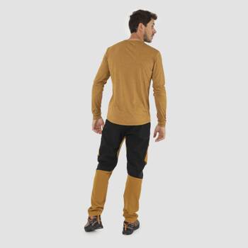 Longsleeve trekkingowy męski Salewa PUEZ MELANGE DRY pomarańczowy 00-0000027453_7026