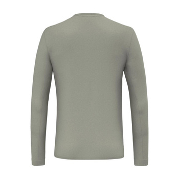 Longsleeve trekkingowy męski Salewa SOLIDLOGO DRY zielony 00-0000027340_5280