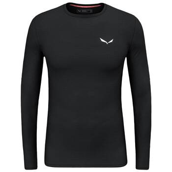 Longsleeve treningowy męski Salewa CRISTALLO WARM czarny 00-0000028205_0911