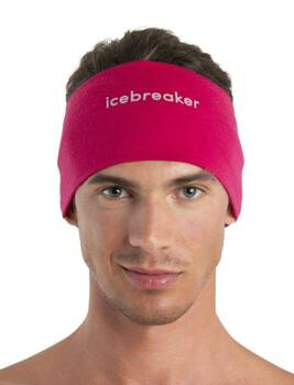 Opaska na głowę unisex Icebreaker MER 200 OASIS różowa IB0A56SG851