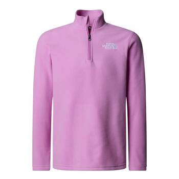 Polar dziecięcy The North Face GLACIER 1/4 ZIP różowy NF0A8AZM1I8