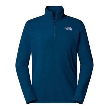 Polar męski The North Face 100 GLACIER 1/4 ZIP granatowy NF0A855W1NO