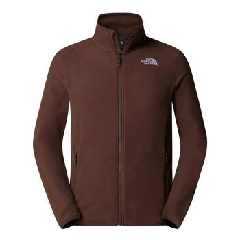 Polar męski The North Face 100 GLACIER FULL ZIP brązowy NF0A855X1OI