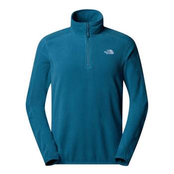 Polar męski The North Face RESOLVE FLEECE 1/4 ZIP niebieski NF0A4M9TQ31