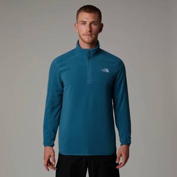 Polar męski The North Face RESOLVE FLEECE 1/4 ZIP niebieski NF0A4M9TQ31