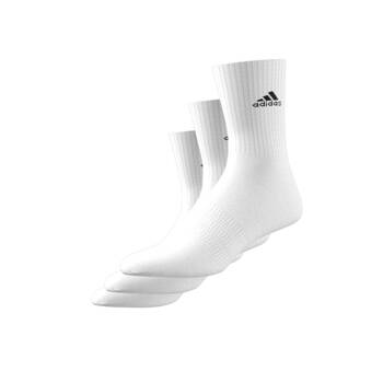 Skarpety unisex adidas CUSHIONED CREW 3-PACK białe HT3446