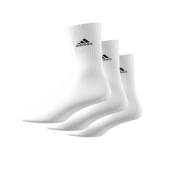 Skarpety unisex adidas CUSHIONED CREW 3-PACK białe HT3446