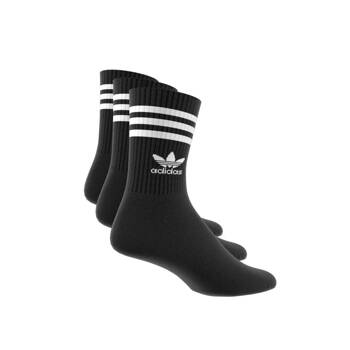 Skarpety unisex adidas MID CUT CREW 3-PACK czarne IL5022