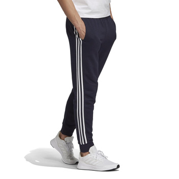 Spodnie dresowe męskie adidas ESSENTIALS FRENCH TERRY 3-STRIPES granatowe GK8888