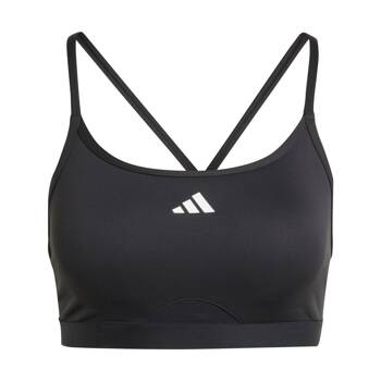 Stanik sportowy damski adidas AEROREACT czarny JF3344