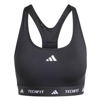 Stanik sportowy damski adidas TECHFIT czarny IT2400