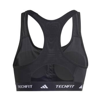 Stanik sportowy damski adidas TECHFIT czarny JG1409