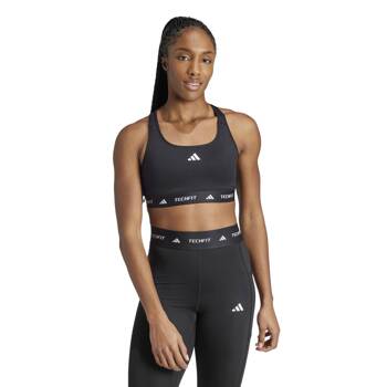 Stanik sportowy damski adidas TECHFIT czarny JG1409