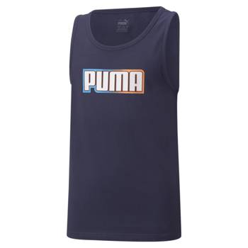 Tank top chłopięcy Puma ALPHA granatowy 84729106