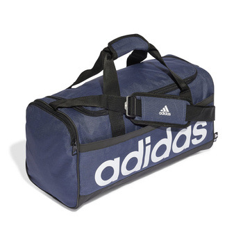 Torba unisex adidas ESSENTIALS LINEAR DUFFEL M granatowa HR5349